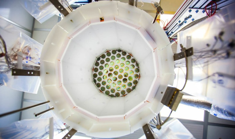 A view inside the LUX detector. (Image: Matthew Kapust/Sanford Underground Research Facility)
